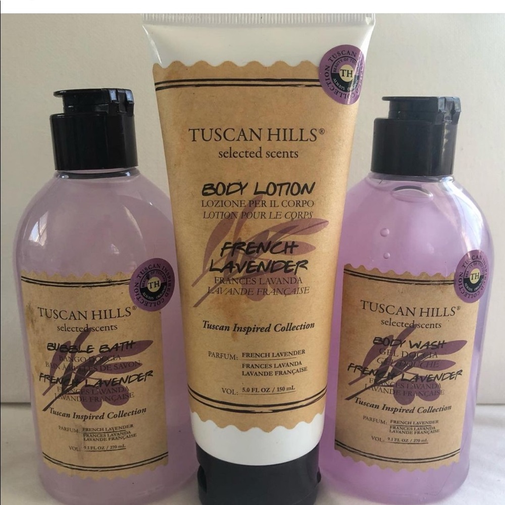 Tuscan hill bath set